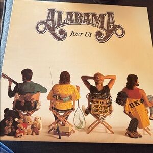 Alabama Just Us Vinyl Record Album 1987